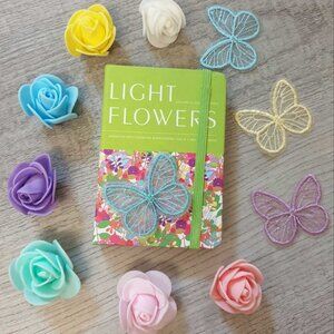 Mini Notebook Butterfly Flowers Handmade Notepad Small Pocket Mini Journal Gift